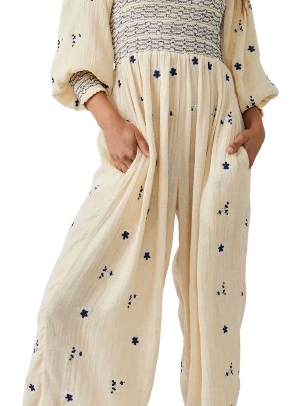 Free People Dahlia Embroidered Jumpsuit,  $292 MSRP